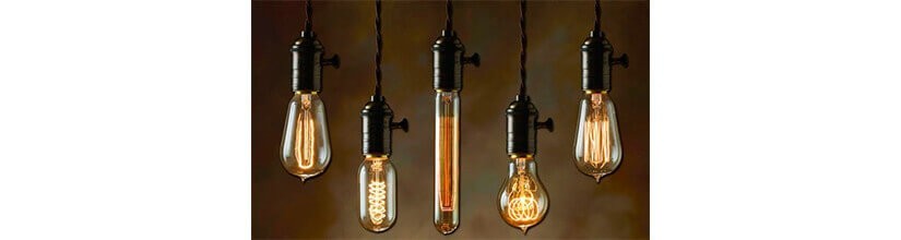 Bombillas Decorativas y Vintage. FILAMENTO DE LED y CARBONO